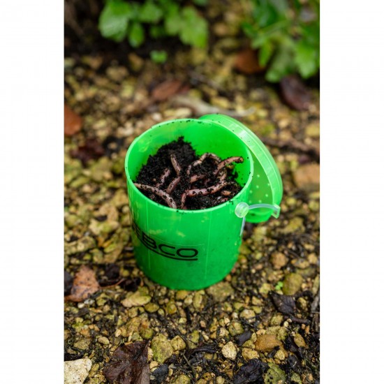 Cutie pentru momeala vie Zebco - Bait Container Worm Box SH 10cm, verde